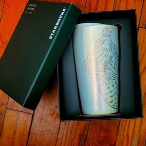 NIB Starbucks Limited edition ceramic‎ tumbler rare